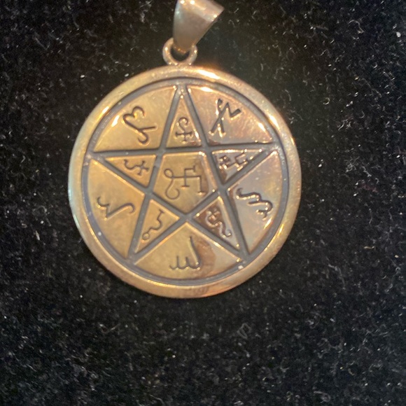 Bronze Earth Pentacle Pendant - Picture 1 of 3